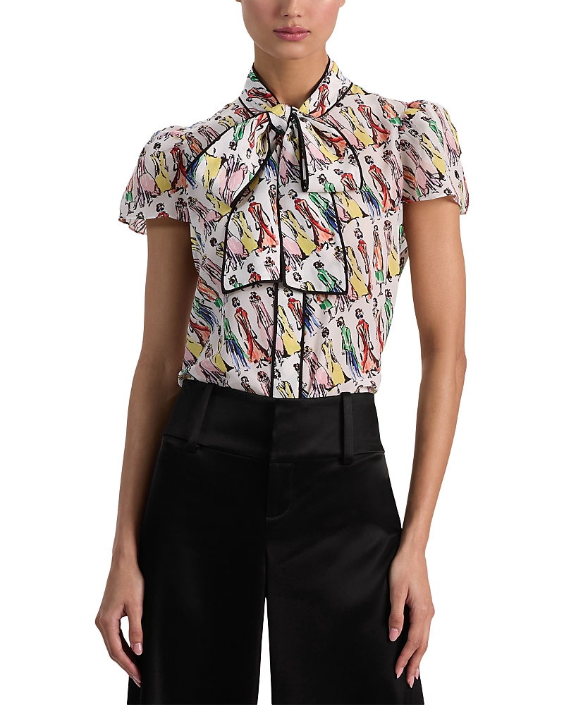 Alice and Olivia Jeannie Staceface Top