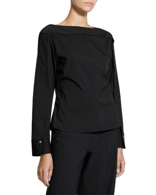 Open Sleeved Boat Neck Top  