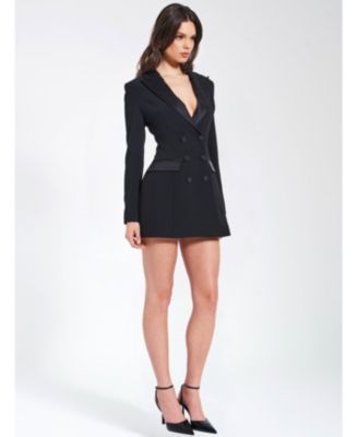  Calista Stretch Crepe Blazer Dress