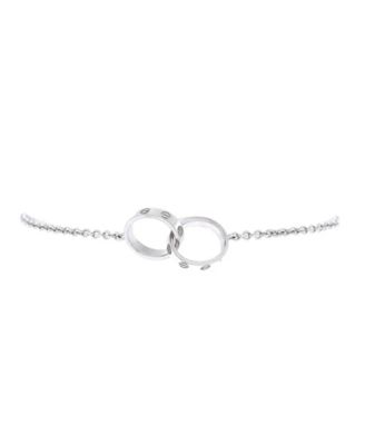  Love Interlocking Bracelet 18K White Gold