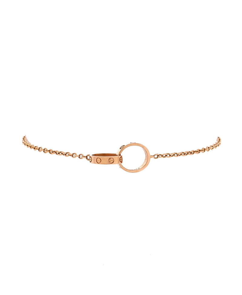 Pre-Owned Cartier Love Interlocking Bracelet 18K Rose Gold