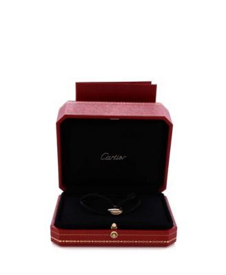  Trinity On Cord Bracelet Silk Cord with 18K Tricolor Gold