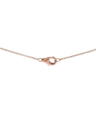  XS Amulette de Cartier Pendant Necklace 18K Rose Gold with Onyx and Diamond, 15"