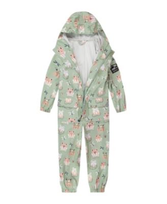 Girls' Color Changing Animal Print Rain Jumpsuit - Baby, Little Kid