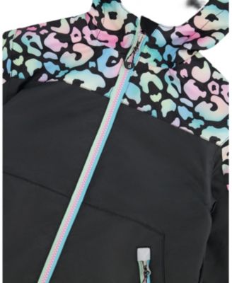 Girls' 3-in-1 Two-Piece Mid-Season Outerwear Set Animal - Inner Jacket - Big Kid