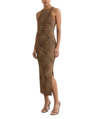 Lola Snake Print Bodycon Dress