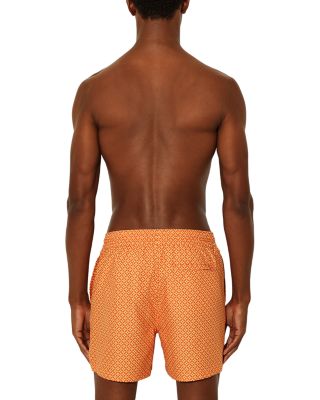 Drawstring Geo Print Swimsuit