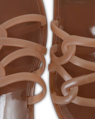 Women's Asymmetric Jelly Slides