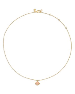 Everyday Spade Enamel Mini Pendant Necklace, 17"