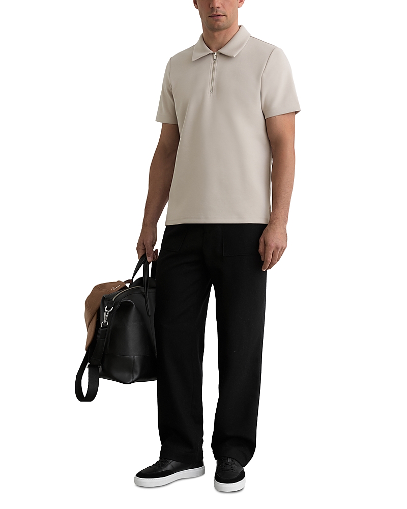 Reiss Interlock Half Zip Polo Shirt