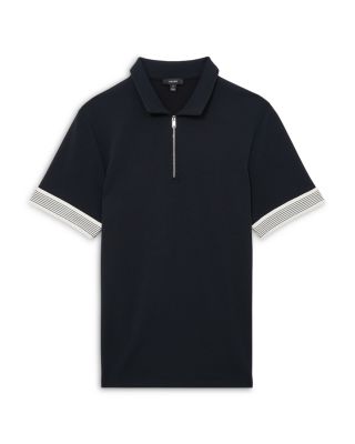 Half Zip Tape Cuff Polo Shirt