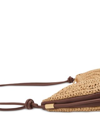 Harriet Raffia Effect Rope Style Leather Shoulder Bag