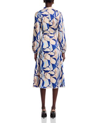 Crepe De Chine Midi Dress