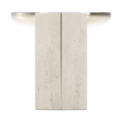 Overlap Round Side Table, Light