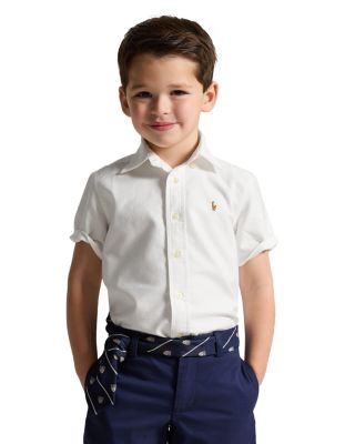 Boys' Cotton Oxford Short Sleeve Shirt - Little Kid