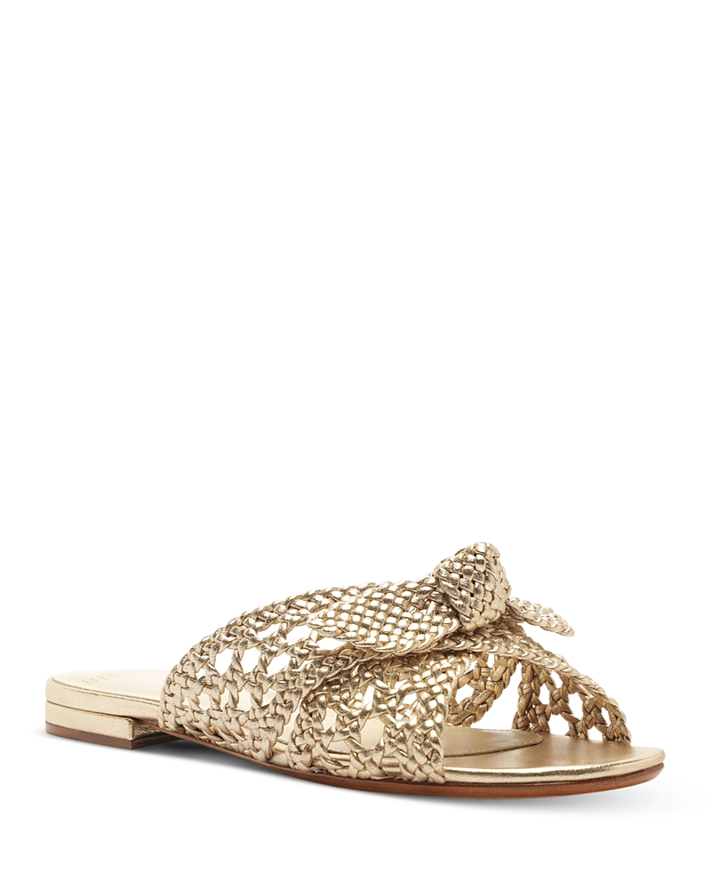 Alexandre Birman Women's Belinda Leather Flat Sandals