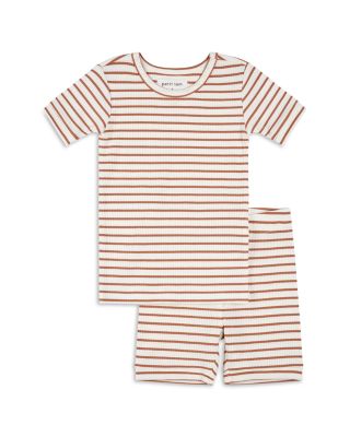 Unisex Striped Ribbed Pajama Set - Little Kid, Big Kid