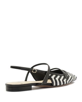 Women's Raffia Slingback Flats