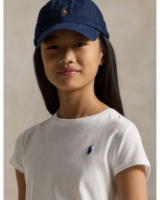 Girls' Embroidered Pony Cotton Tee - Big Kid