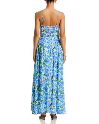 Floral Gathered Bust Maxi Dress - Exclusive