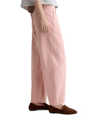 Hattie High Rise Crop Barrel Leg Jeans in Sulfur Sparkling Rose