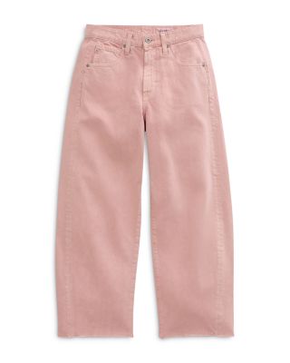Hattie High Rise Crop Barrel Leg Jeans in Sulfur Sparkling Rose