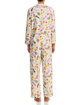 Notched Top & Pants Pajama Set - Exclusive
