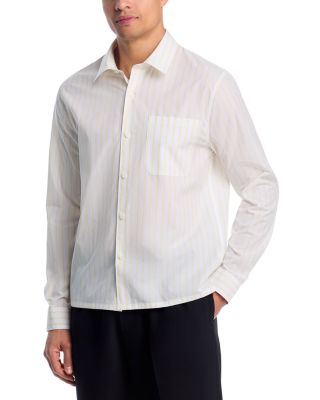 Straight Hem Single Pocket Shirt