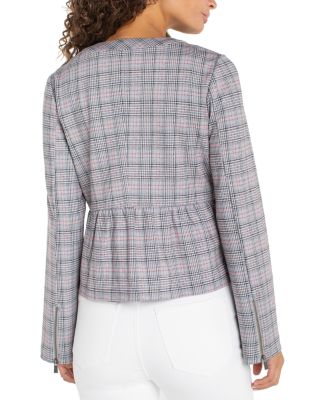 Zip Front Peplum Jacket