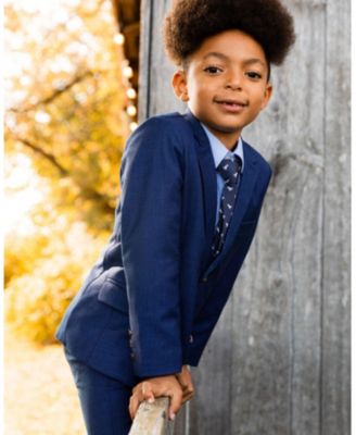 Boys' Two-button Tailored Cut Blazer - Little Kid, Big Kid