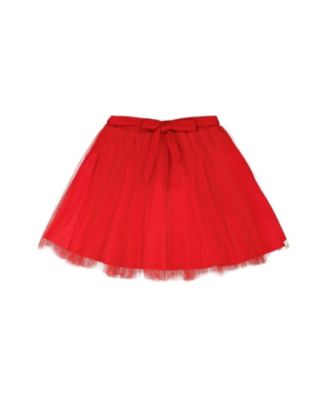 Girls' Elastic Waist Mesh and Eyelet Skirt - Little Kid