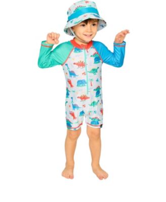  Boys' Wide Brim Dinosaur Beach Hat - Little Kid