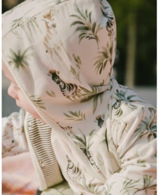 Boys' Organic Cotton Jersey Reversible Hooded Zebra Print Jacket - Baby