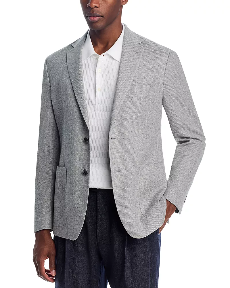 The Men's Store at Bloomingdale's Cotton Melange Jersey Unstructured Regular Fit Sport Coat - Exclusive