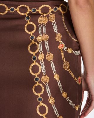 Silk Twill Print The Lover Skirt