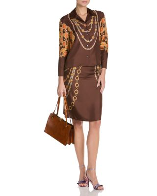 Silk Twill Print The Lover Shirt