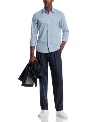 Dobby Dot Slim Fit Button Down Shirt