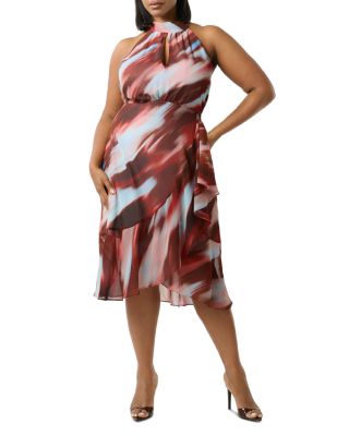 Madelena Printed Halter Dress