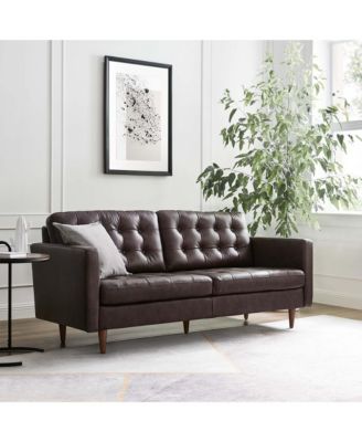  Exalt Tufted Leather Sofa