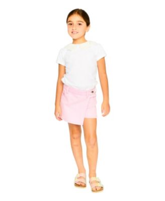 Girls' Soft Stretch Side Pocket Twill Skort - Big Kid
