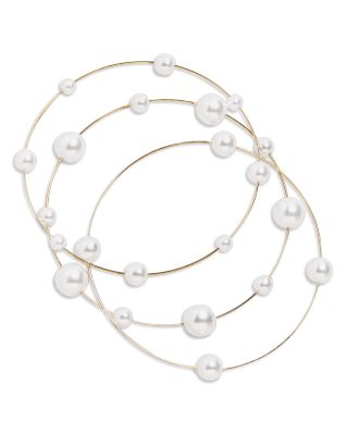 Blair Glass Pearl Bracelets, Set of Three