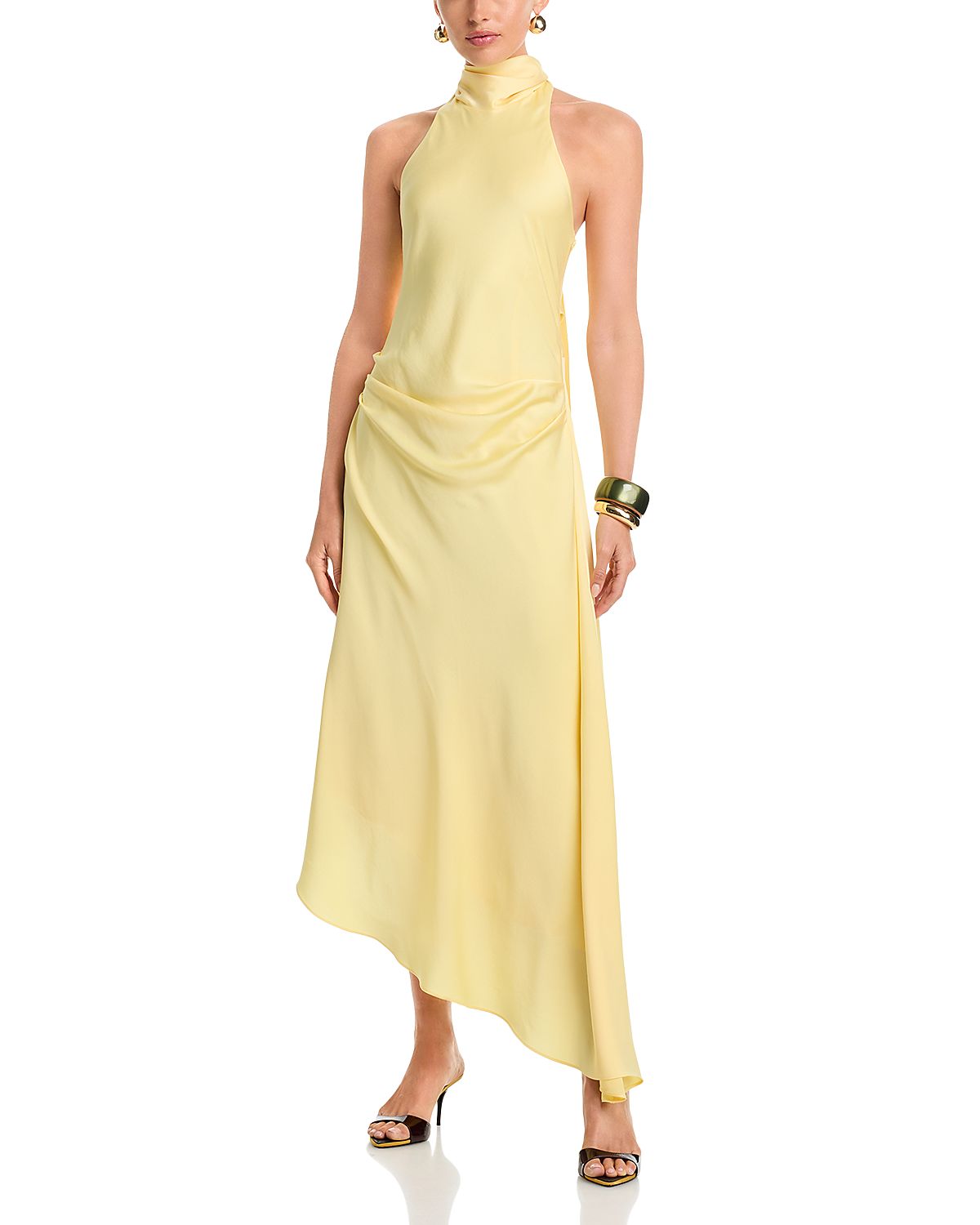 Simkhai Monica Satin Midi Dress