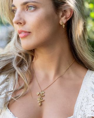 Meadow Bouquet Pendant Necklace, 16-18"