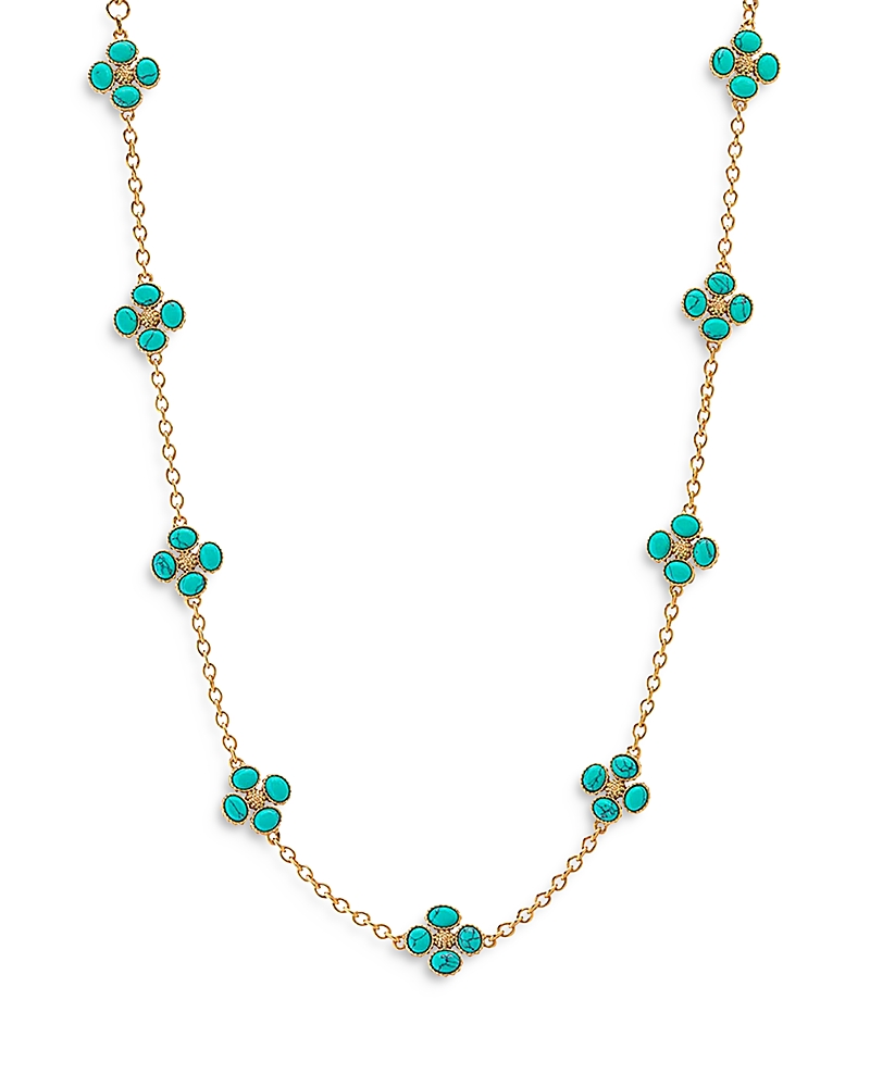Capucine De Wulf Berry Clover Mother of Pearl Double Sided Necklace, 16