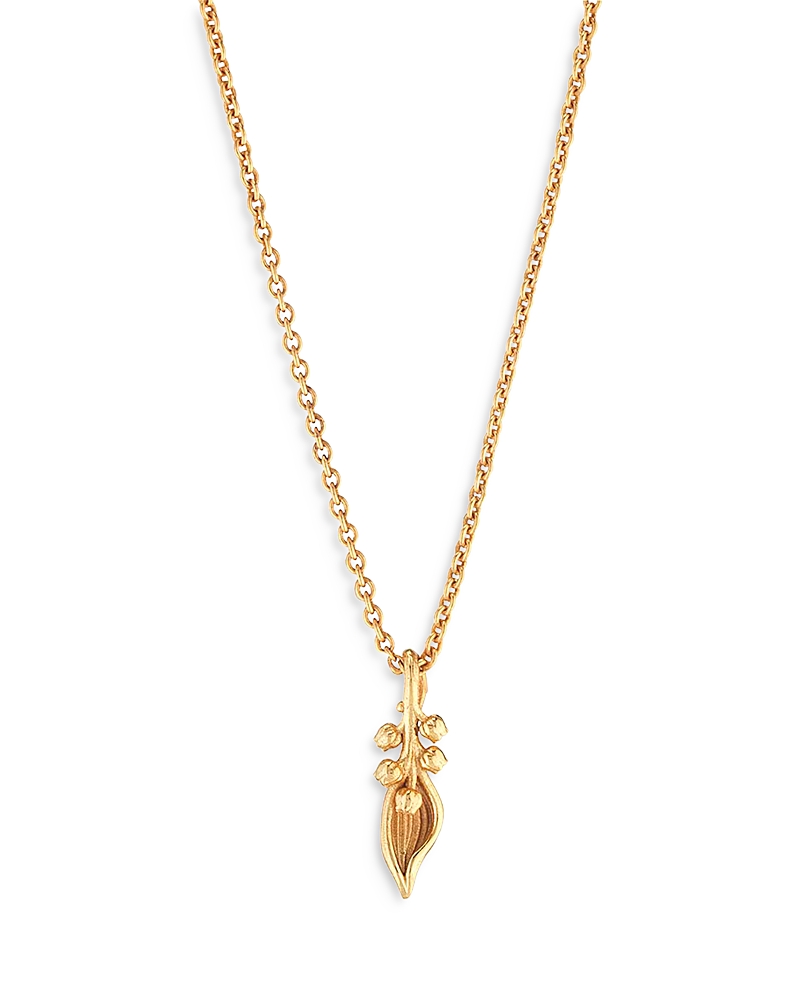Capucine De Wulf Meadow Lily Pendant Necklace, 16