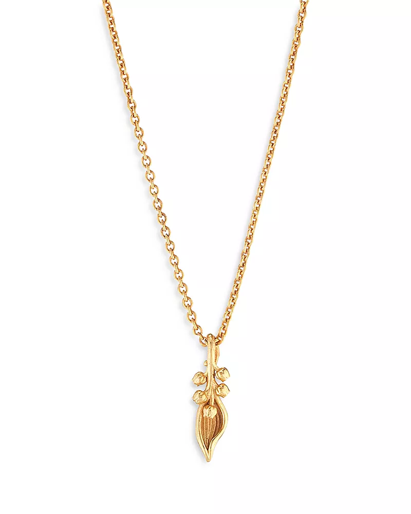 Capucine De Wulf Meadow Lily Pendant Necklace, 16