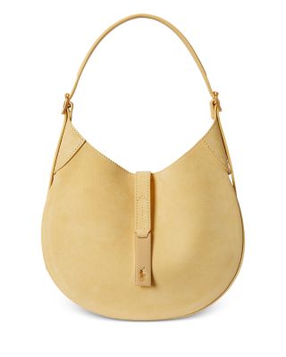 Polo ID Small Suede Shoulder Bag 