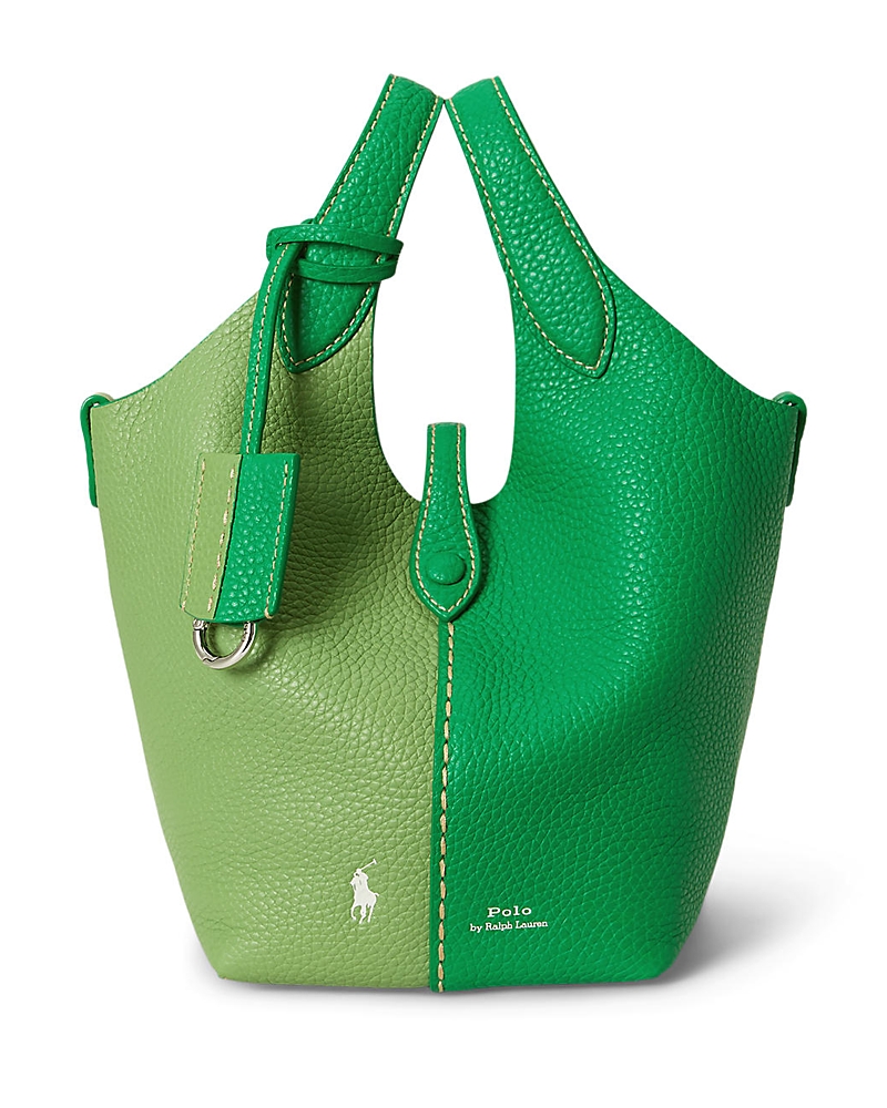 Polo Ralph Lauren Polo Play Small Leather Crossbody Tote