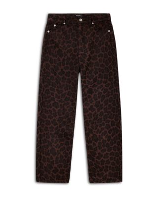 Barrel Jeans in Leopard Print