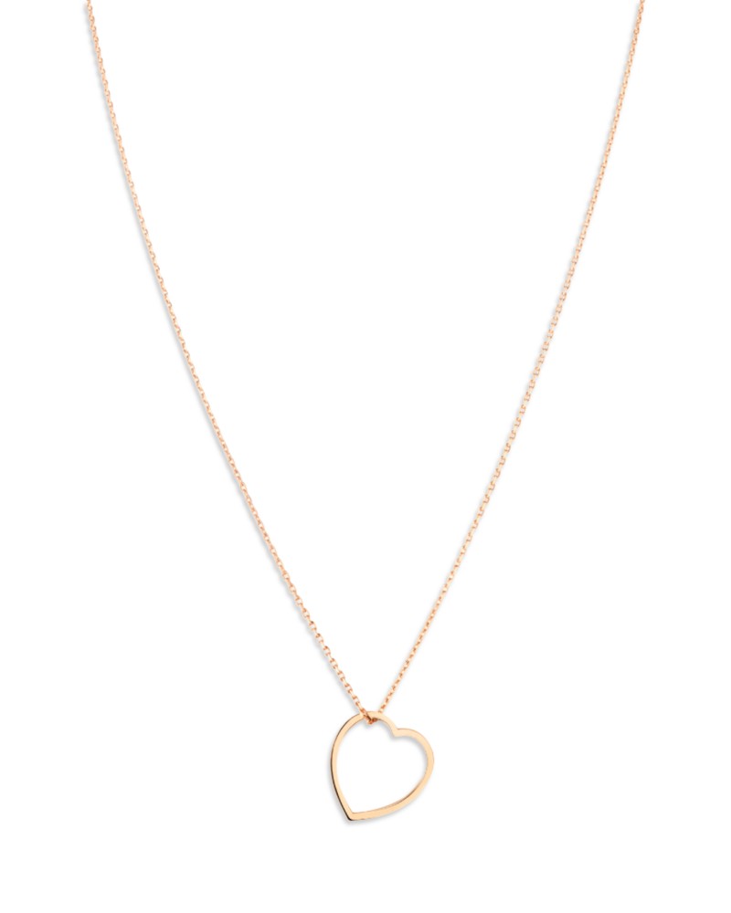 Repossi 18K Rose Gold Antifer Heart Long Pendant Necklace, 23.5-27.5